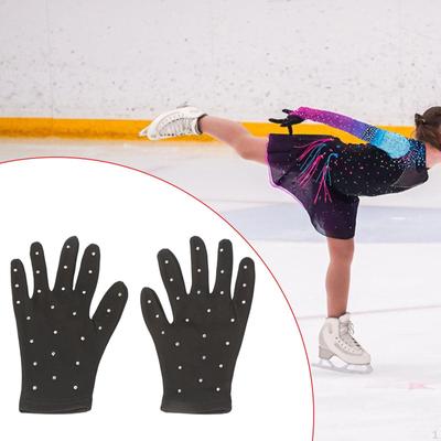 Gants de compétition de patinage artistique sur glace Confortables Portables Mode Polyvalents