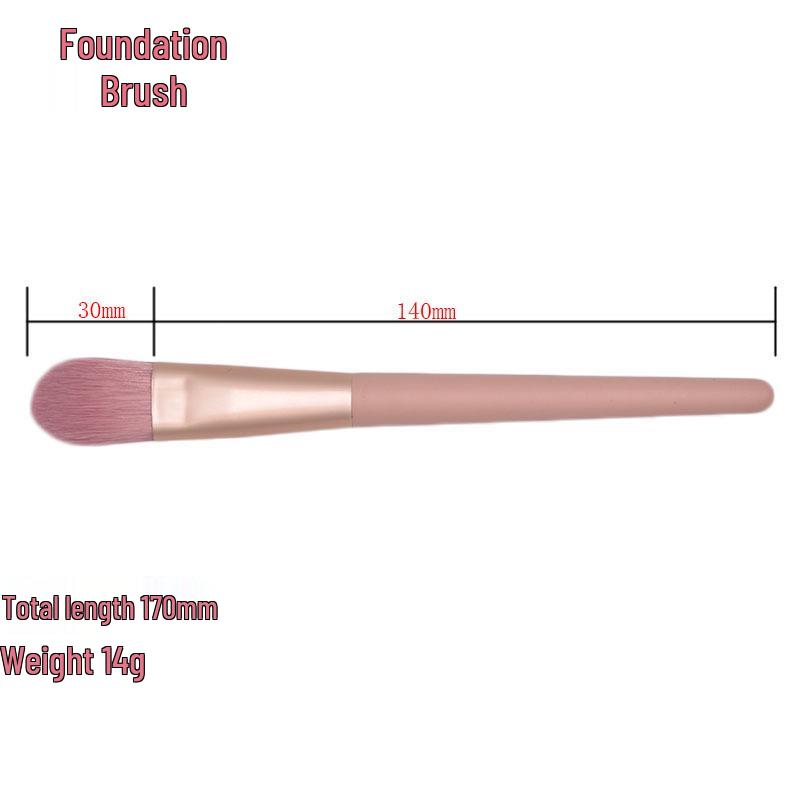 8/12-Piece Pink Makeup Brush Set for Beginners: Includes Soft Bristle Powder, Eyeshadow, and Angled Eyeliner Brushes.