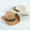 Popolare cappello western da cowboy in camoscio stile europeo e americano per uomo e donna, semplice e alla moda, a tesa larga, cappello jazz