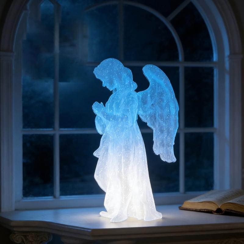 Guarder Angel Figurines Resin Wing Angel Statue Table Ornament Praying Angel Sculpture Housewarming Gift Home Decors