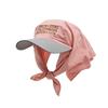 Headscarf Hat,Women, Embroidered Letters, Duckbill Hat, Men's Summer, Color Blocking, Triangular Scarf, Baotou Baseball Cap, Personalized Hip-hop Hat