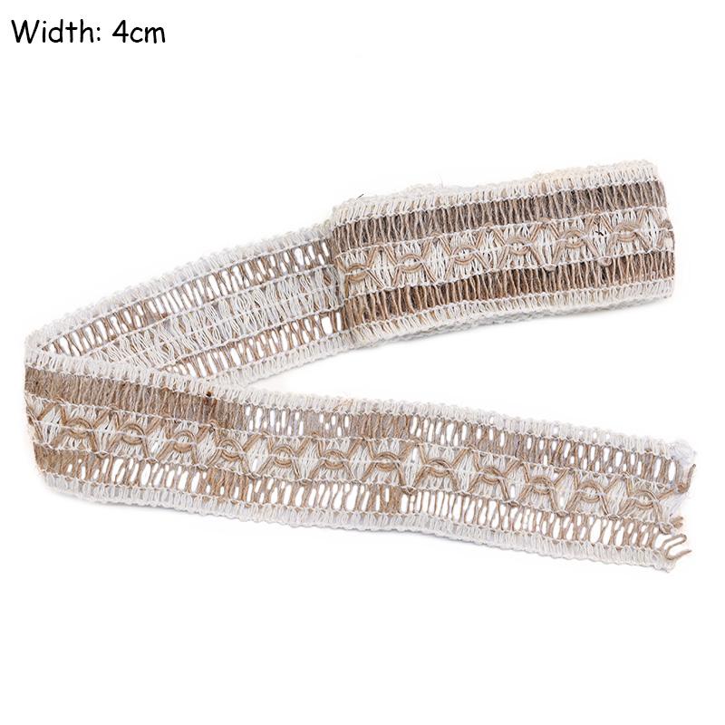 2M/Lot Natural Jute Burlap Ribbon Diy Gift Warrping Hemp Vintage Ribbon Festival Festival Decoration Party Crafts