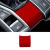 Central Console Gear Shift Panel Trim For Honda Civic 10th 2016- Red Suede