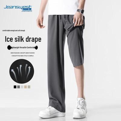 JEANSWEST Heren Lichte Losse Rechte Casual Broek