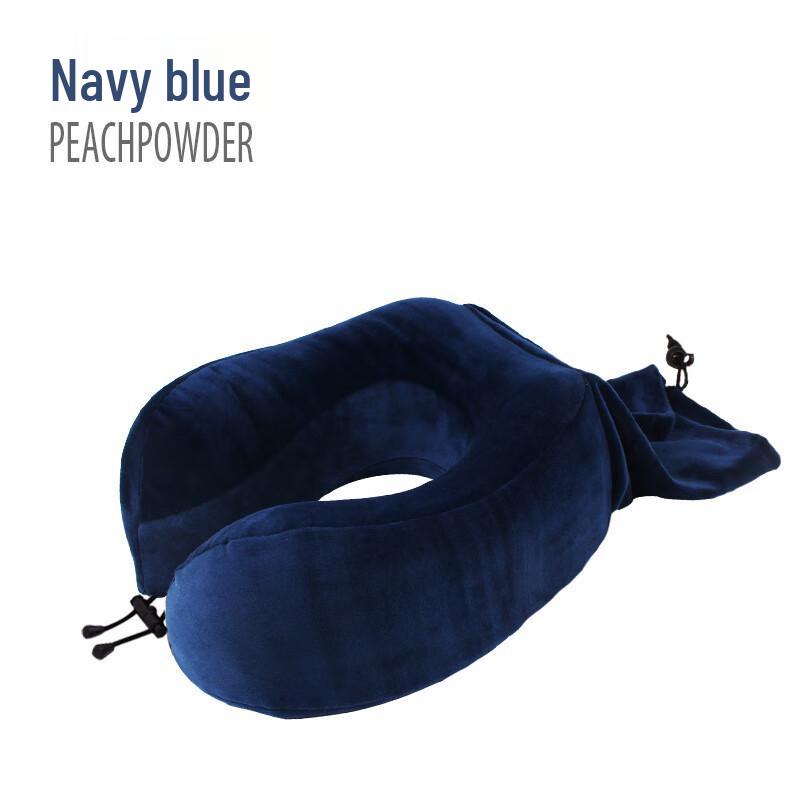 Memory Foam Travel U-shaped Neck Pillow with Storage
