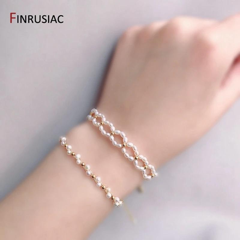 3 Sizes Loose Beads High Quality Brass Metal 14K Real Gold Plated Round Smooth Ball Spacer Beads For Jewellery Making Supplies