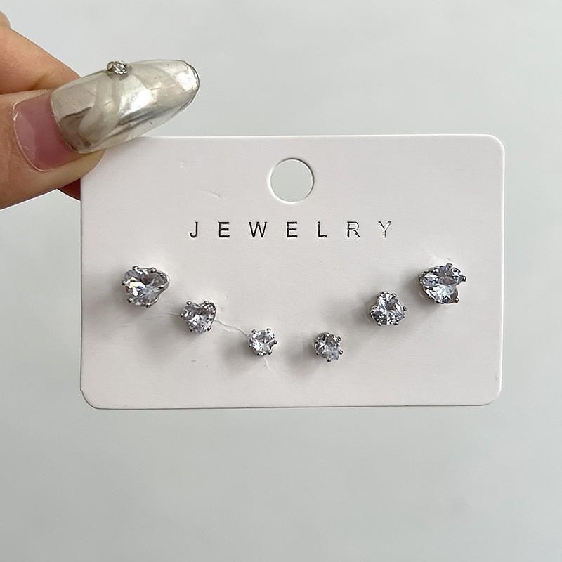 Exquisite Set, Earrings, Niche Design Earrings, Women's High-end Stud Earrings, Women's 6-piece Set