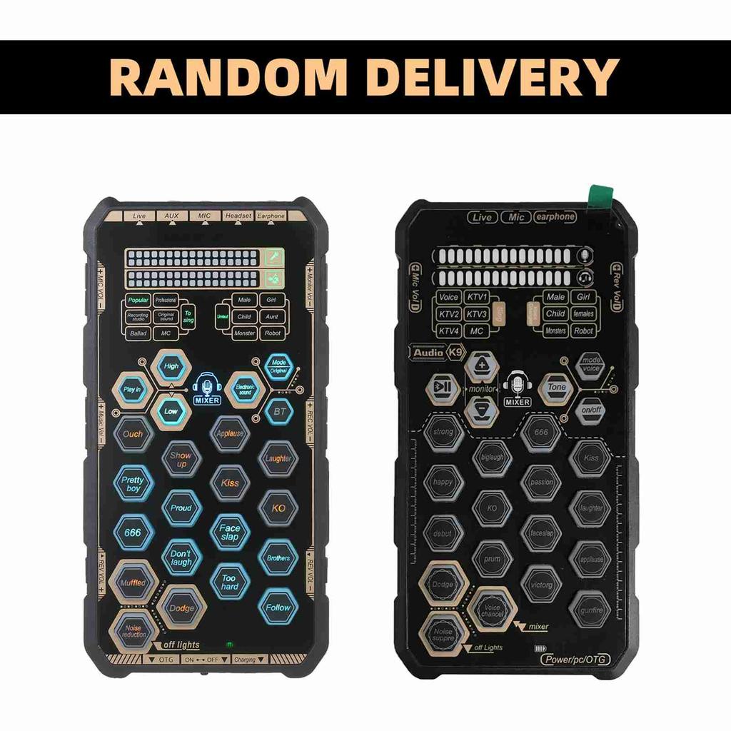 Sound Card Compact Size 6 Different Sound Modes Live Sound Card for Music Listening Singing Recording