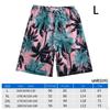 Men's Beach Shorts with Adjustable Drawstring and Printed Design - Perfect for Summer Parties