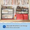 3- Shelf Metal Shelving Unit 35.6Wx14Dx36HAdjustable Storage Shelves Heavy Duty Garage Steel Shelving for Office Wire Rack Smal