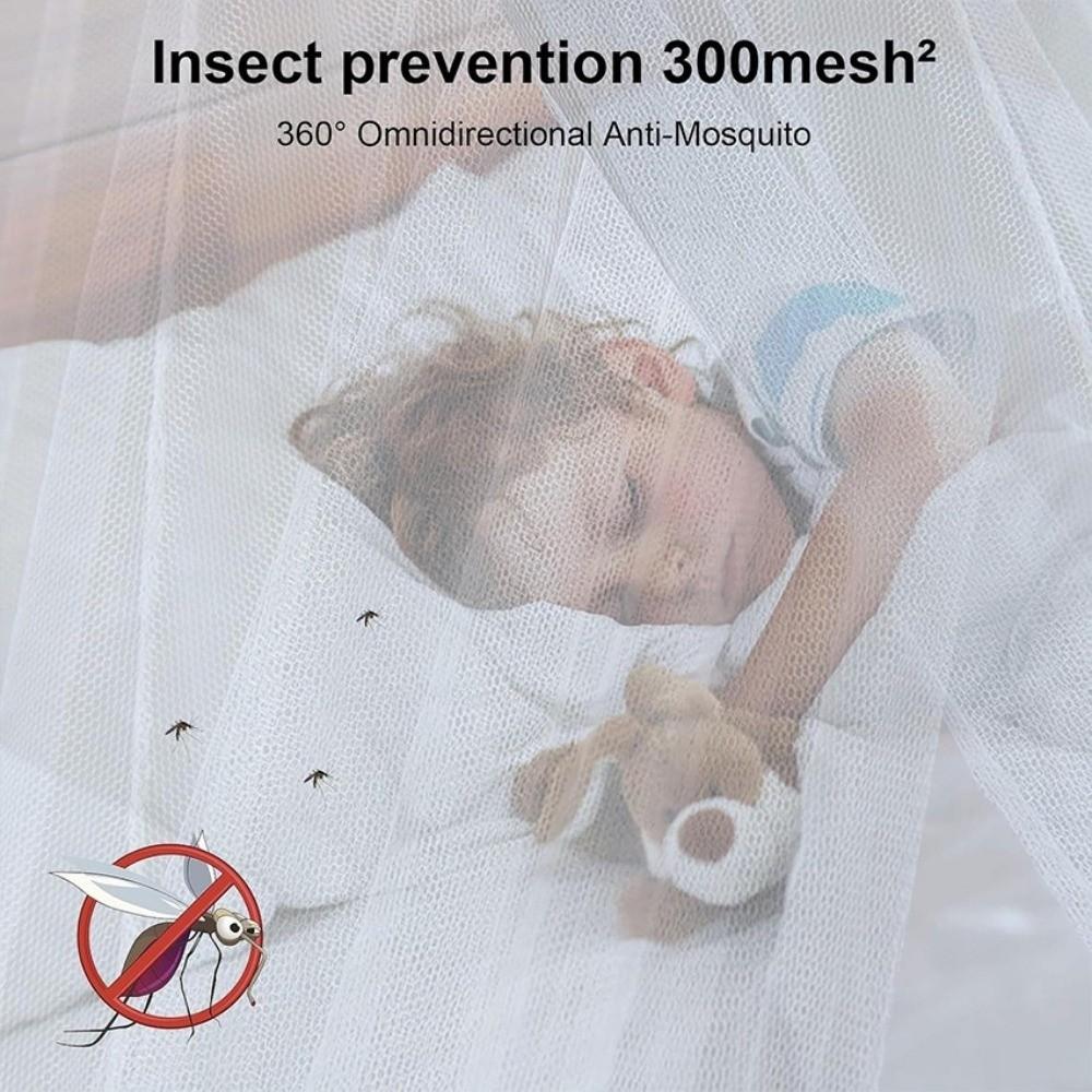 Outdoor Sexy Mosquito Nets Square Mesh White Canopy Net Prevent Insect Ultra-Large Mosquito Net Tent Palace Four Door King/Queen