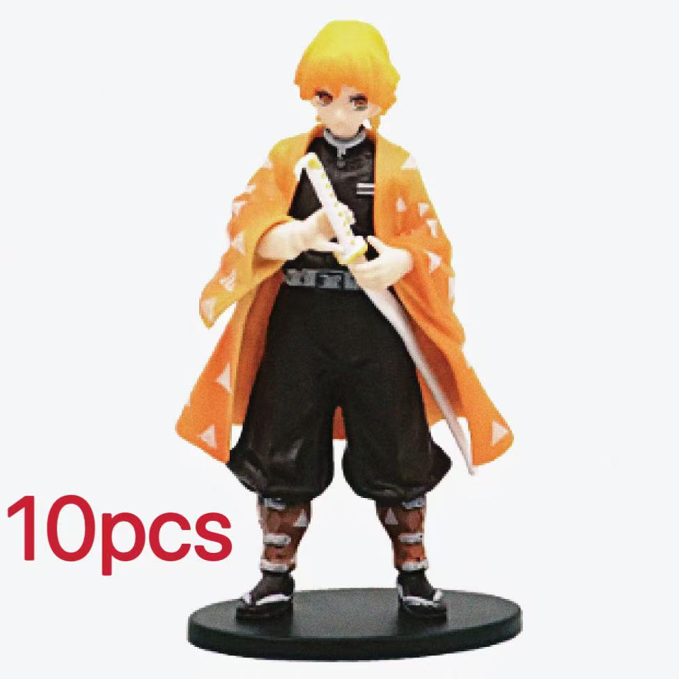 16 Anime Devil Killer Ghostbusters Character Kamado Tanjirou Action Character Agatsuma Zenitsu Nezuko Warrior PVC Model Toys