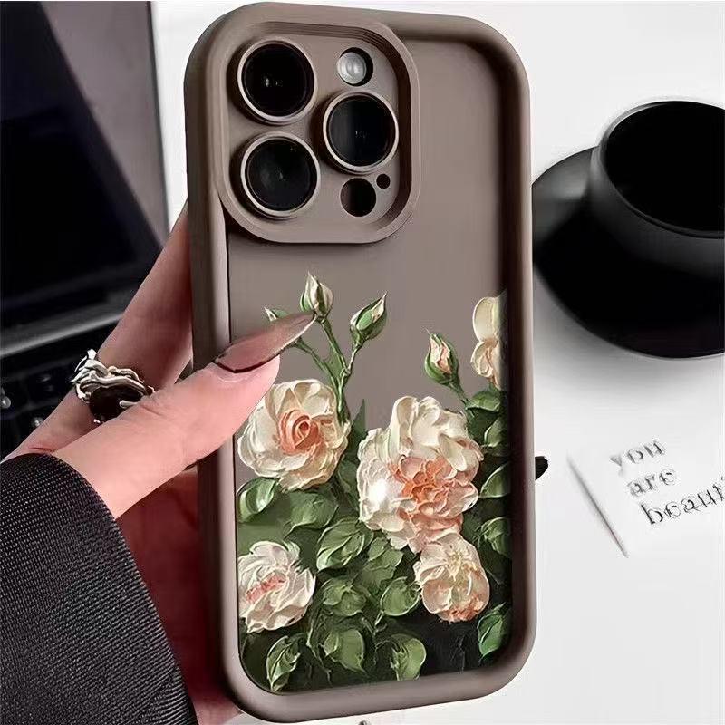 

iPhone 17/16/15/14/13/12 Pro Max Floral Phone Case XS