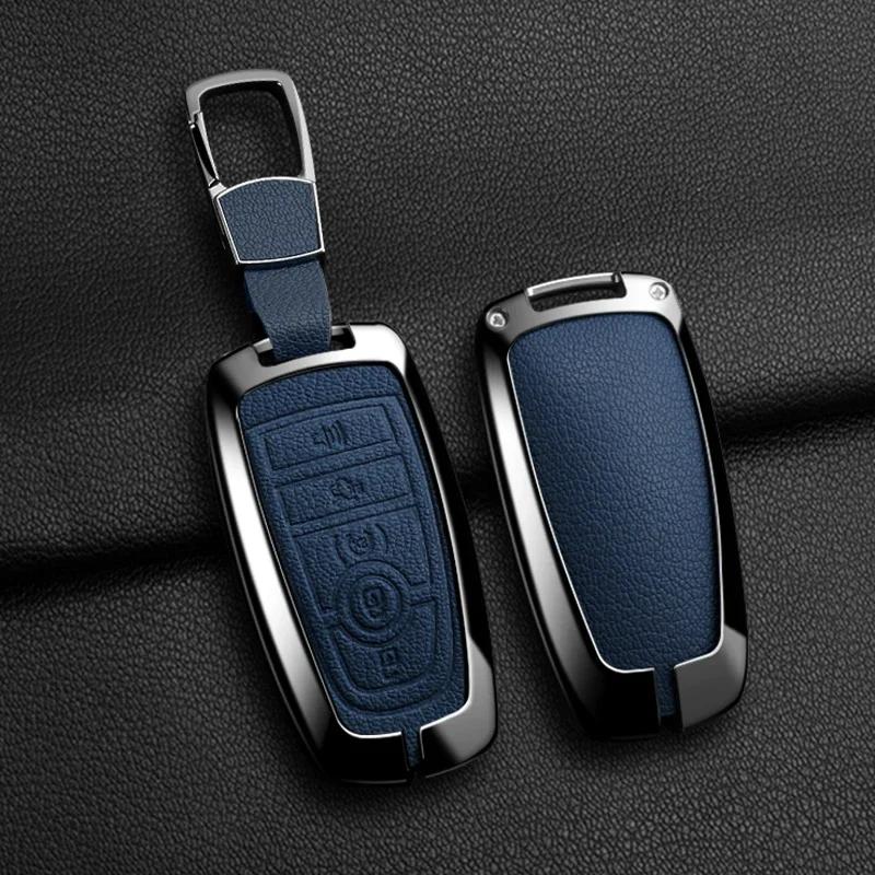 Neuer 2026 Autoaufkleber Heiß Für Ford Neue Legierungsstil Auto Schlüsselanhänger Hülle Schale Für Ford Maverick Focus Edge Explorer Expedition Ever