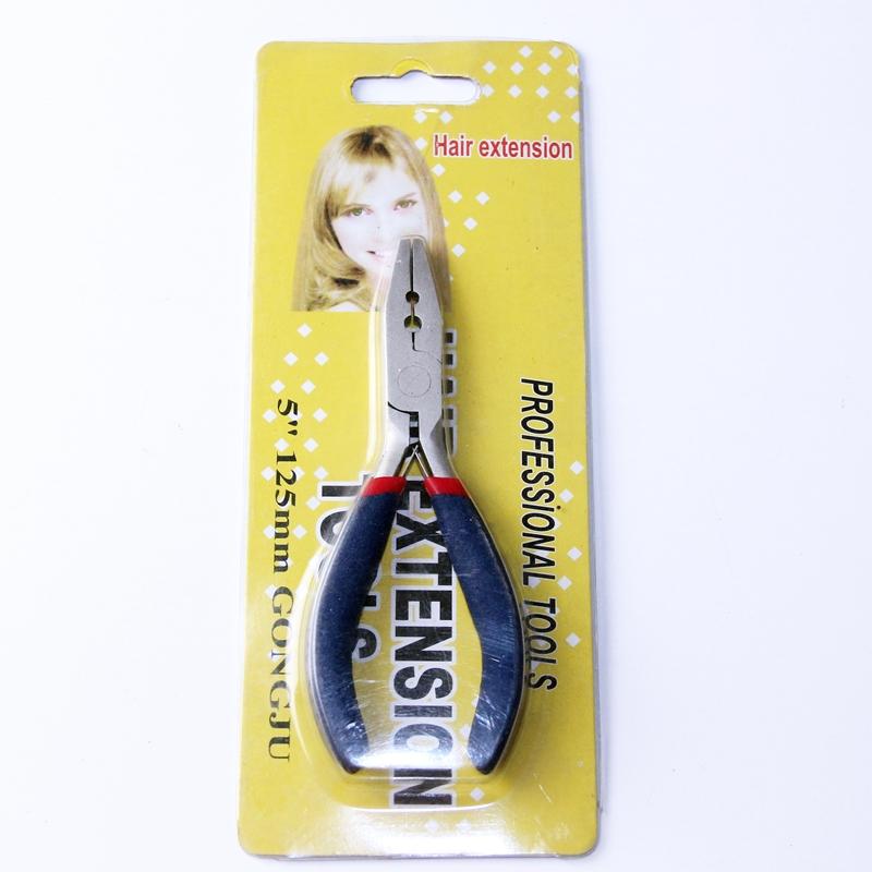 Haarzange, spitz, Zweiloch-Haarverlängerungszange, 1 Stück, Crimpzange, Verlängerungszange für Haarverlängerungswerkzeuge