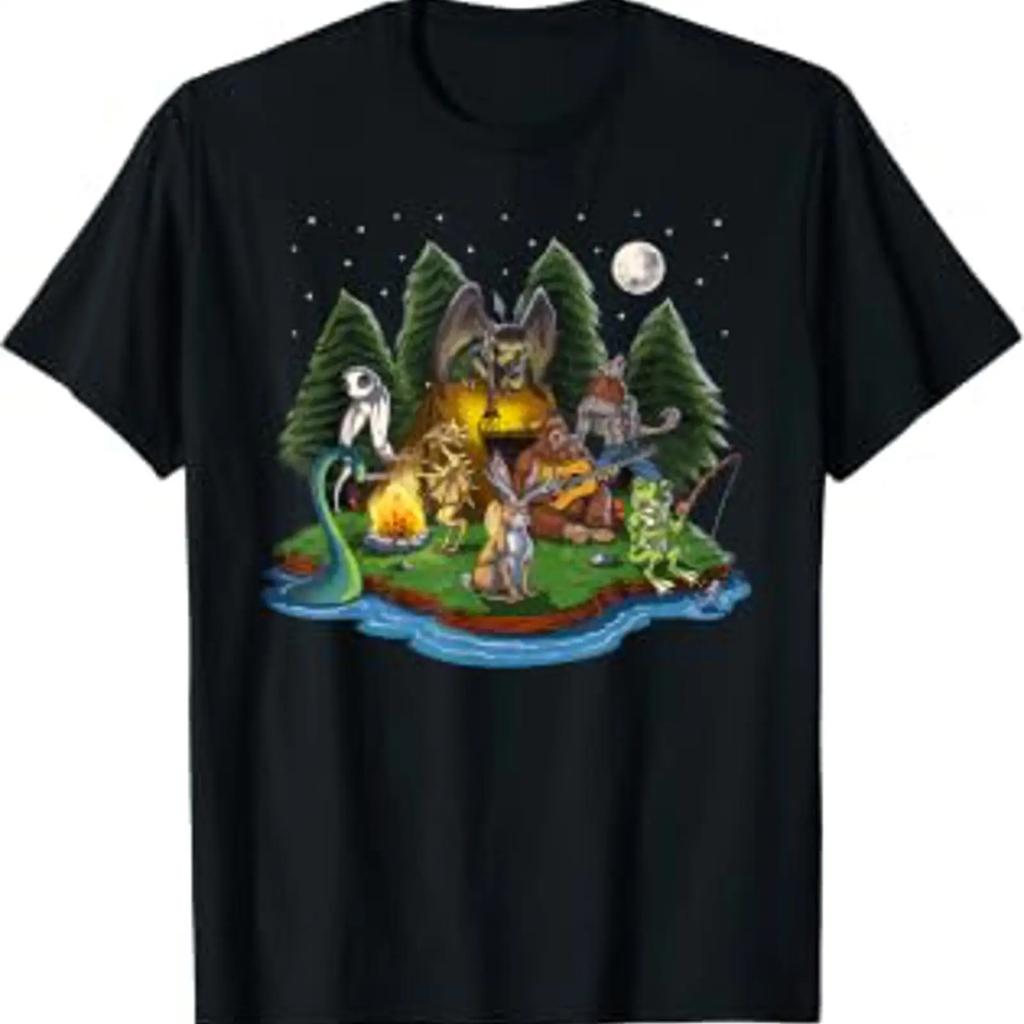 Cryptozoology Cryptic Creatures Bigfoot Mothunisex Werewolf T Shirt Vintage Comfortable Streetwear Stylish Soft Fashion
