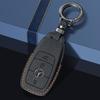 Suede Leather Car Key Case Cover Shell with 2 Keyring For Mercedes Benz 2022 C S Class W206 W223 S350 C260 C300 S400 S450 S500