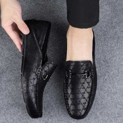 Modische Herrenschuhe aus echtem Leder Neue Freizeitschuhe Business Herren Freizeitschuhe Komplettes Set Fahrmode Flache Schuhe