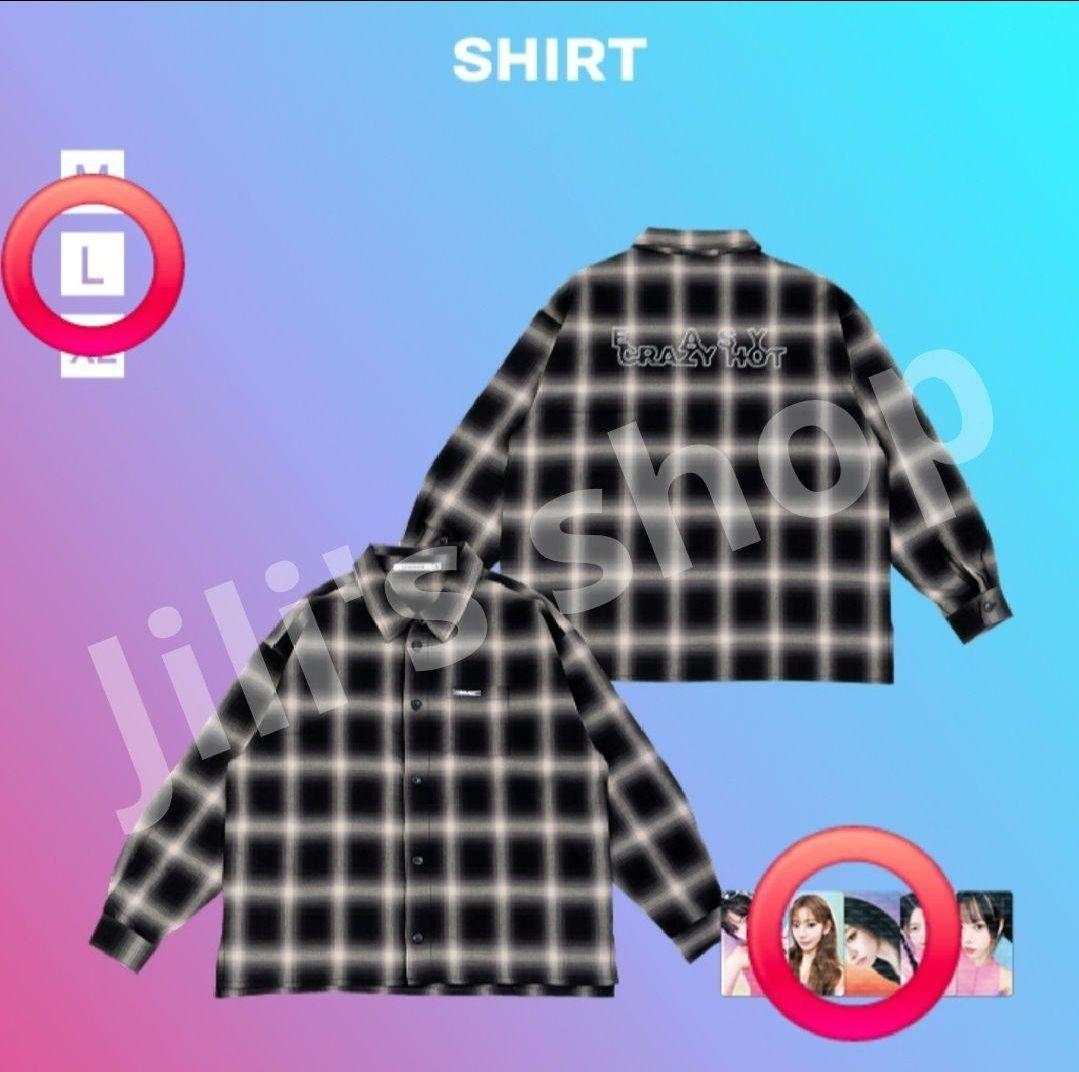 

[USED] LE SSERAFIM Waltz JP Goods SHIRT Check Shirt Size L