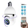 Wifi Mini E27 Bulb IP Camera - Full Color Night Vision + Automatic Human Tracking, Indoor Surveillance Security Monitor