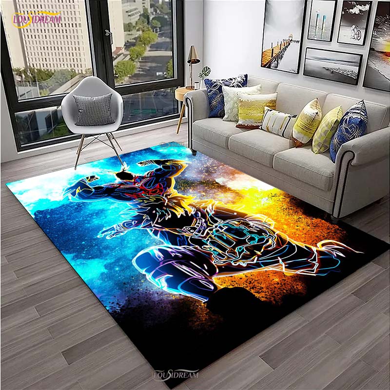 Cartoon Anime Carpet for Living Room Bedroom Rug My Hero Kitchen Kids Door Unslip Floor Mats Birthday gift photography props Rug