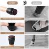 16PCS Chair Foot Cover Rubber Feet Floor Protectors 15° Slanted Foot for Silicone Furniture Legs Cover Pads Anti-slip Silent