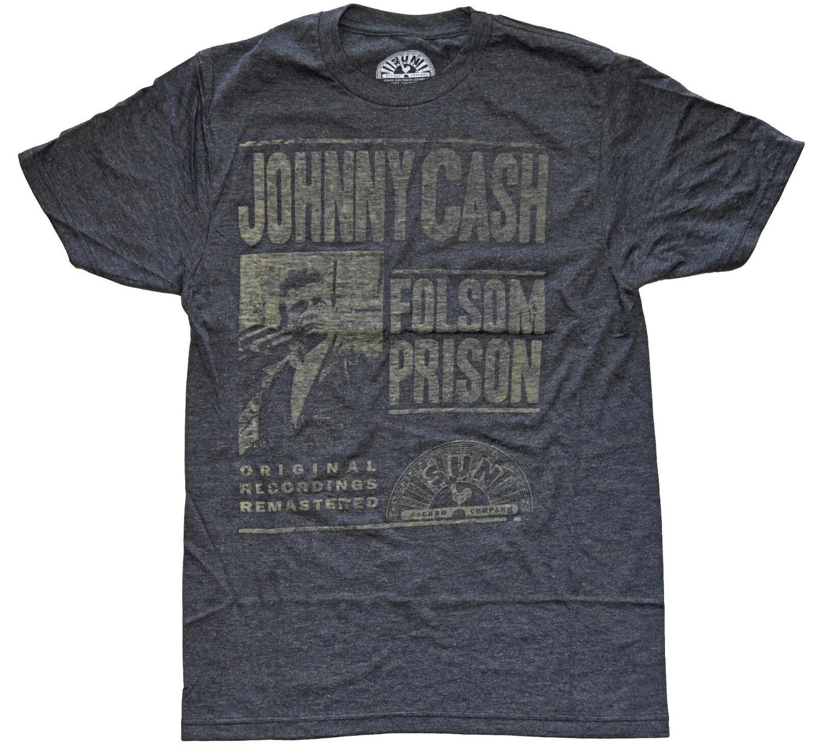 Мужская футболка Johnny Cash Folsom Prison Винтажный потертый дизайн Новая XXXL