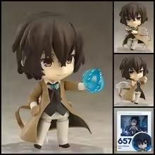 Nendoroid Bungo Stray Dogs Anime Figure Dazai Osamu Nakajima Atsushi Chuuya Nakahara Movable Model Doll Ornament Gift