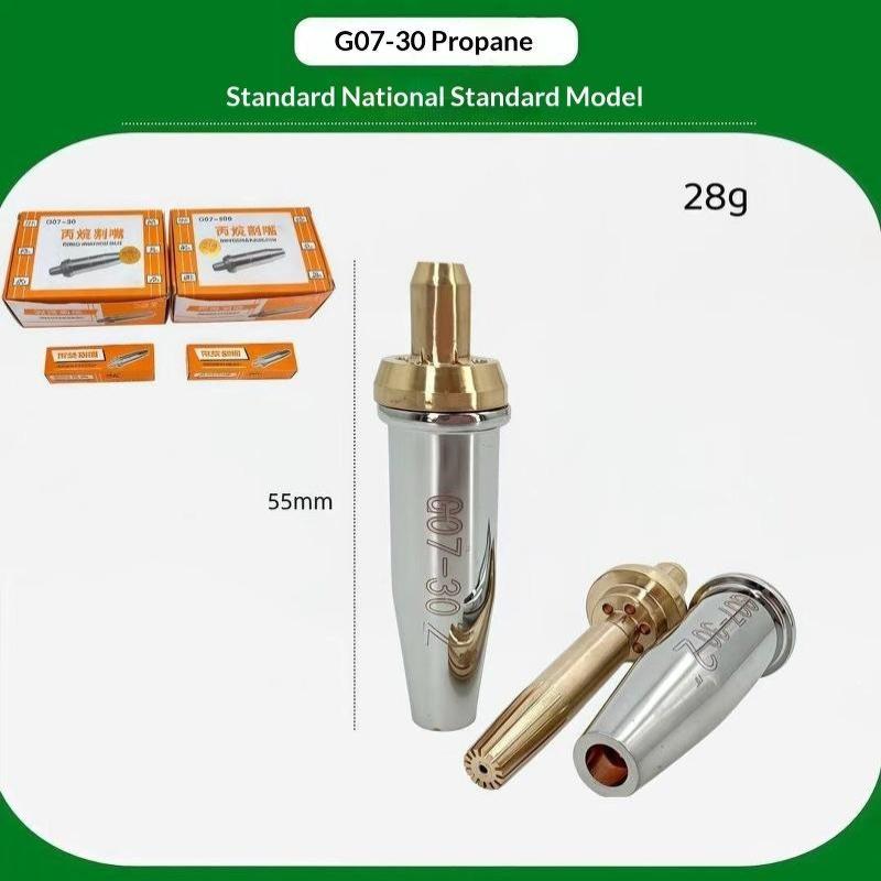 G07-30 100 300 Cutting Torch Propane Cutting Nozzle Split Stainless Steel Liquefied Gas Cutting Torch Cutting Tips 1# 2# 3# 4#