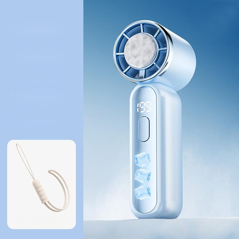 Lenovo 3000mAh 199 Speed Portable Handheld Fan with ICE Semiconductor Cooling 360° Turbo USB Rechargeable Mini Air Cooler