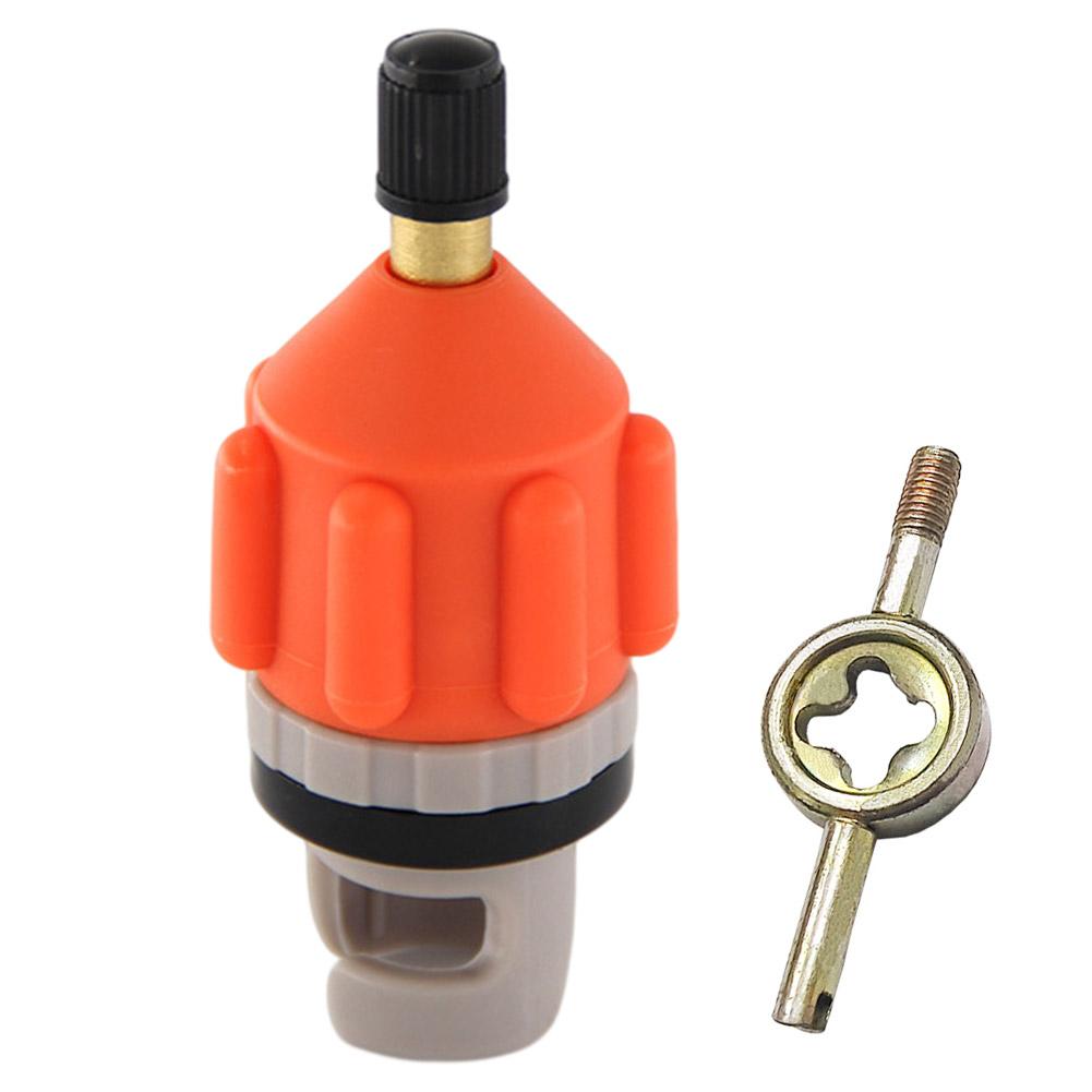 SUP Air Valve Adapter Nylon Replacement SUP Board Paddle Pump Converter (Orange)