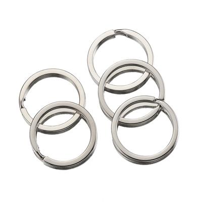 20pcs Stainless Steel Split Key Rings 15-50mm Jump Rings Metal Hook Ring for Jewelry Making Keychain DIY Findings Handmade