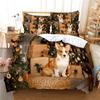 Yellow Wool Pet Dog Dekbedovertrek Duvet Cover Dachshunds French Dog Quilt Cover For Teen, Single,double Bed Spread Set Complete