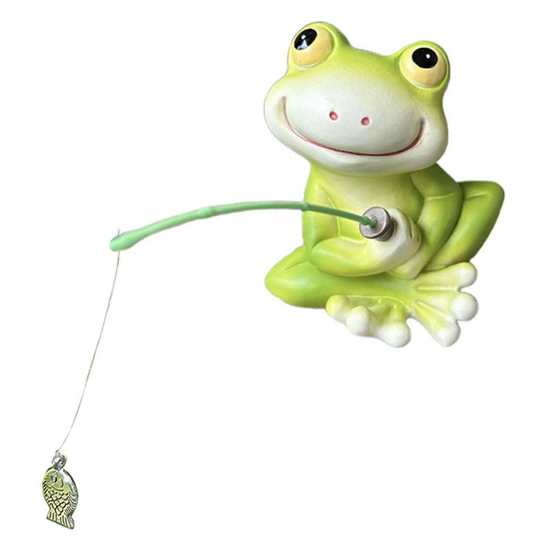 Kreative Frosch Angel Figur Tier Skulptur Für Garten Lustige Outdoor Landschaft Statuen Tierfigur Ornamente Sammlerstück
