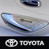 AXYY2 Car Window Wiper Stickers Metal emblem Auto Decor Decals For Toyota Prado CHR Avensis Prius Tacoma Tundra Sequoia Land Cruiser