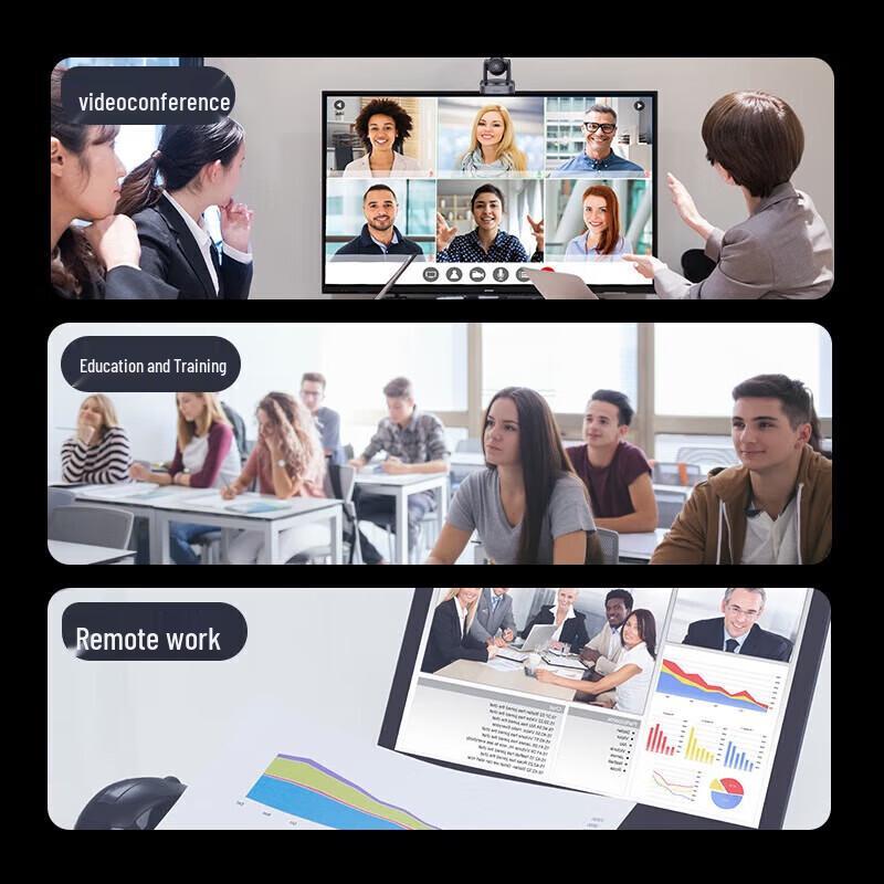 HIKVISION Telecamera PTZ per Conferenze 8MP 4K con Doppio Microfono Spina CN (adattatore incluso)