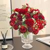 Artificial Flowers Fake Silk Hydrangea Rose Home Room Table Vase Decora Festival Wreath Wedding Brial Bouquet Gifts Accessories