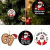 Lustiger Weihnachtsschmuck „Santa Says Six Seven“, Lustiger 67 Meme-Schmuck für den Weihnachtsbaum, Scherzgeschenke, Wichtelgeschenke für Teenager