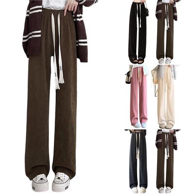 Women's Fashionable Casual Loose Fleece Lined Long Pants