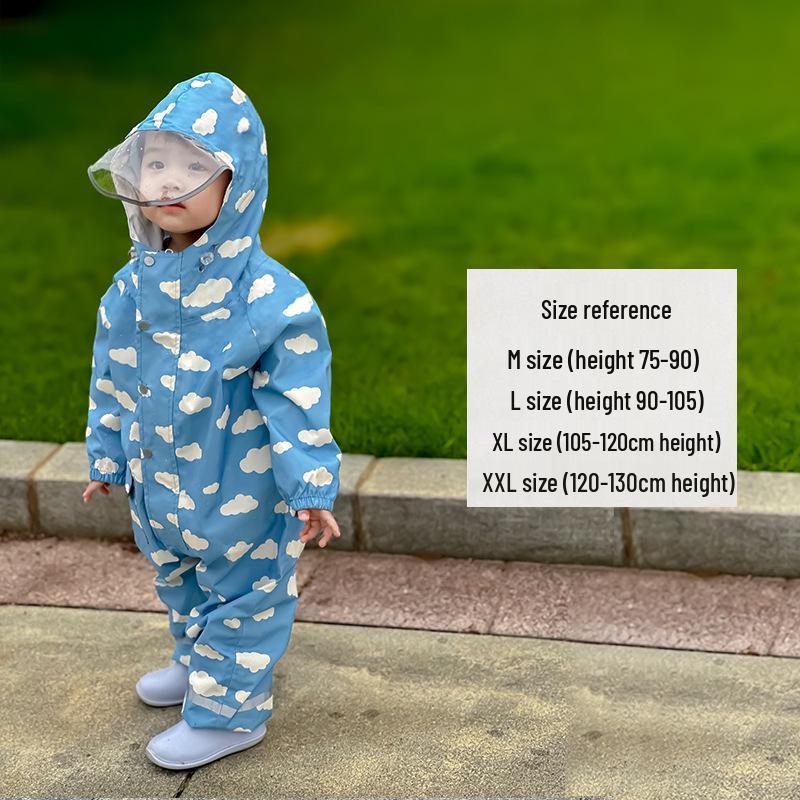 Kulings Kids' Full-Body Raincoat for Kindergarten - Unisex Outdoor Protection.