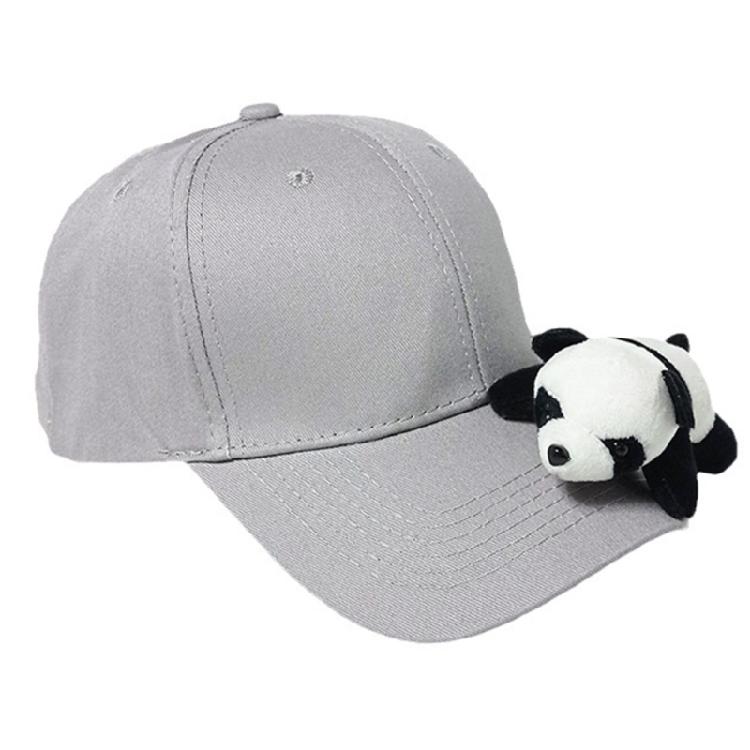 Lovely Plush Panda Baseball Hat For Women Men Unisex Cotton Baseball Caps with Adjustable Back Closure Sport Headwear