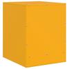 Nightstands 2 Pcs. Mustard Yellow 34.5 X 39 X 44 Cm Steel