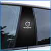 For Volvo S80 XC90 S40 V60 XC60 S60 C70 V50 XC70 V70 2Pcs Car Center Pillar Badge Anti-scratch Protector Films 3D Stickers Decorative