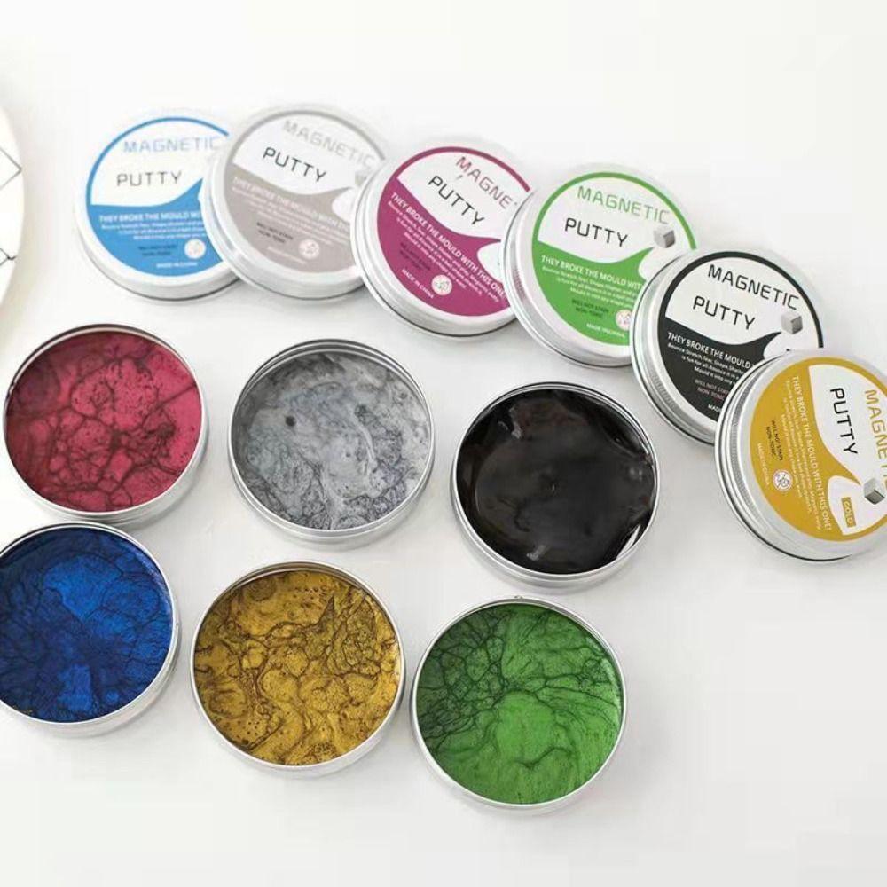 Resin Magnetic Bouncing Mud Ferrofluid Mud Playdough Kids Toys DIY Accessories