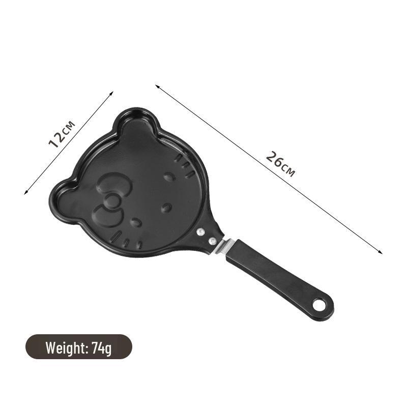 Kreativní mini nepřilnavá pánev ve tvaru srdce na roztomilá kreslená smažená vejce