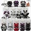 Sammler-Tier-Schlüsselanhänger 12 Stück Halloween Gotische Katze Acryl-Set, Gruseliger Hase Schlüsselanhänger Tasche Anhänger Zubehör Ring, Rucksack Zubehör,