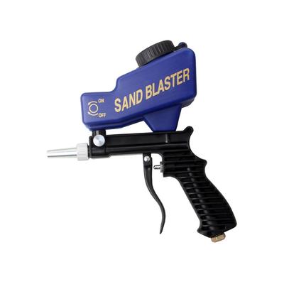 Hand Held Portable Media Spot Sand Blasting Gun Air Gravity Feed Rust Remover 600Cc