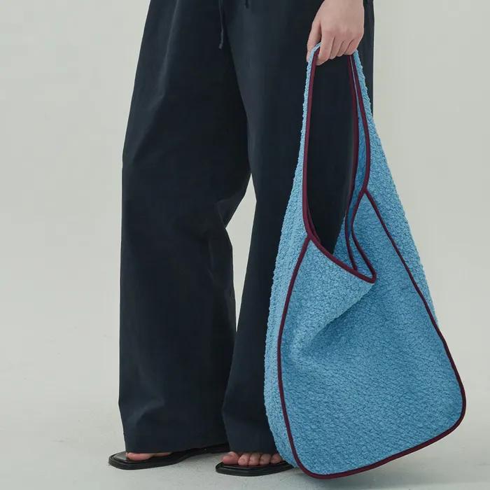 Embossed Eco Bag - Blue