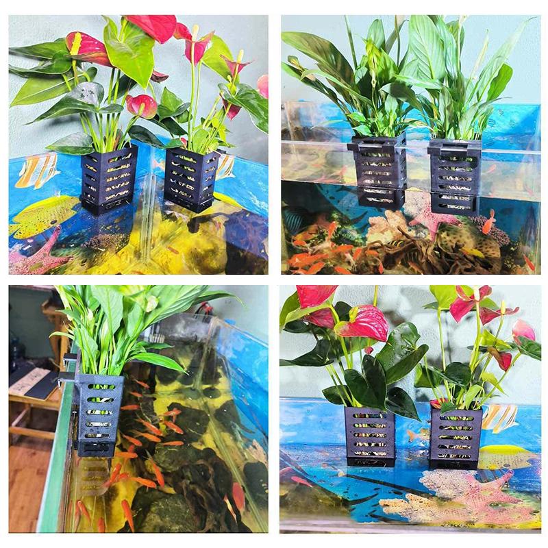 Ganci Porta Piante Acquatiche Sospese Galleggianti Vaso per Piante Acquatiche Coppette per Piante da Acquario Cestini per Piante Decorazioni Aquascape