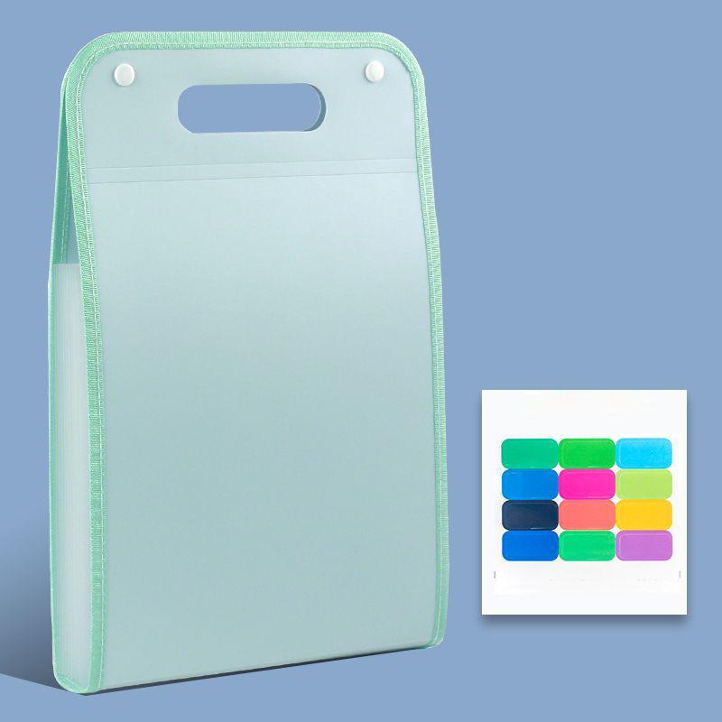 Vertical Hand-held Organ Bag A4 Paper File Folder Large Capacity Multi-layer Expanding Sorting Storage Bag Folder Student Data